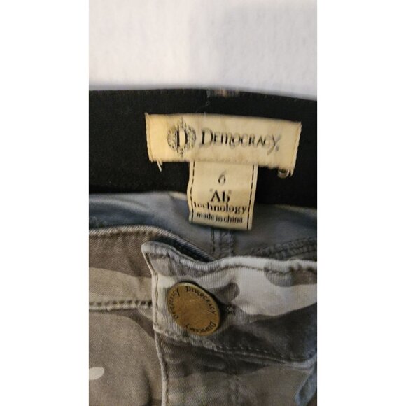 Democracy Ab Technology Womens Camo Skinny Jeans Size 6 Cotton Blend - Picture 3 of 11